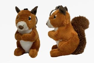 Obrázek z Klíčenka veverka plyš 16cm (12) 